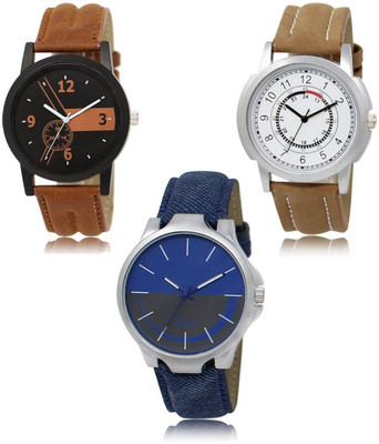 FERRIZZO New latest Designer Combo of 3 Analog Watch  - For Men