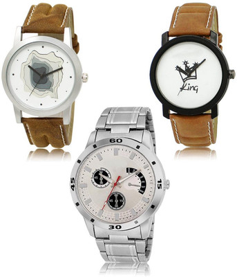 SWIFFIN New latest Designer Combo of 3 Analog Watch  - For Men