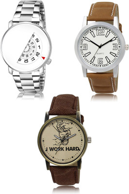 REMIXON New latest Designer Combo of 3 Analog Watch  - For Men