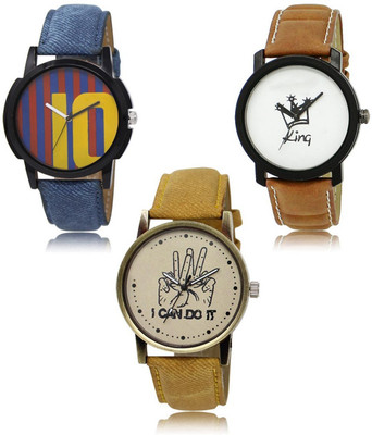 SWIFFIN New latest Designer Combo of 3 Analog Watch  - For Men