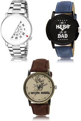 FERRIZZO New latest Designer Combo of 3 Analog Watch  - For Men