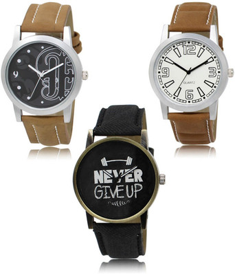 SWIFFIN New latest Designer Combo of 3 Analog Watch  - For Men
