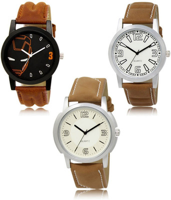 SWIFFIN New latest Designer Combo of 3 Analog Watch  - For Men