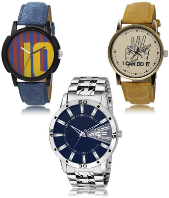 SWIFFIN New latest Designer Combo of 3 Analog Watch  - For Men