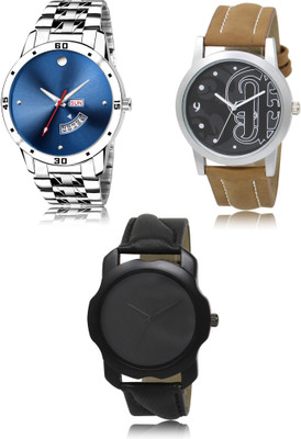 SWIFFIN New latest Designer Combo of 3 Analog Watch  - For Men