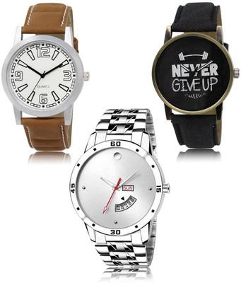 SWIFFIN New latest Designer Combo of 3 Analog Watch  - For Men