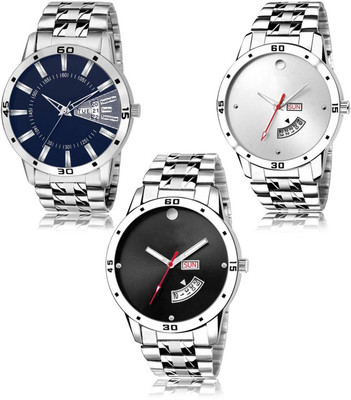 SWIFFIN New latest Designer Combo of 3 Analog Watch  - For Men