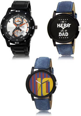 REMIXON New latest Designer Combo of 3 Analog Watch  - For Men