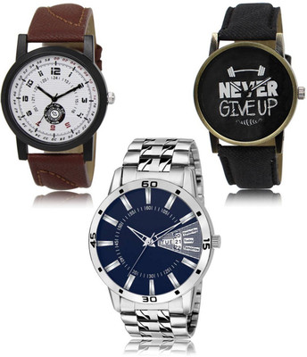 SWIFFIN New latest Designer Combo of 3 Analog Watch  - For Men