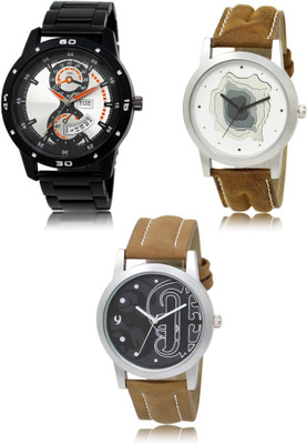 REMIXON New latest Designer Combo of 3 Analog Watch  - For Men