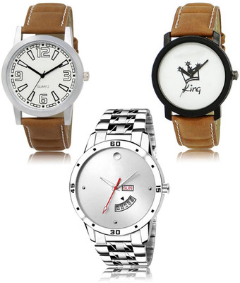 SWIFFIN New latest Designer Combo of 3 Analog Watch  - For Men