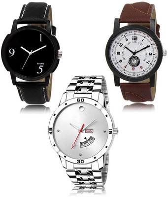 FERRIZZO New latest Designer Combo of 3 Analog Watch  - For Men