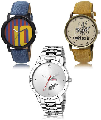 FERRIZZO New latest Designer Combo of 3 Analog Watch  - For Men