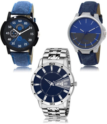 REMIXON New latest Designer Combo of 3 Analog Watch  - For Men