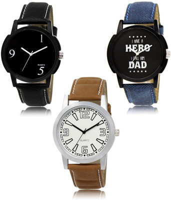 SWIFFIN New latest Designer Combo of 3 Analog Watch  - For Men