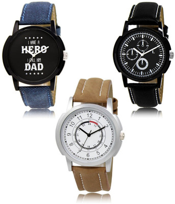 SWIFFIN New latest Designer Combo of 3 Analog Watch  - For Men
