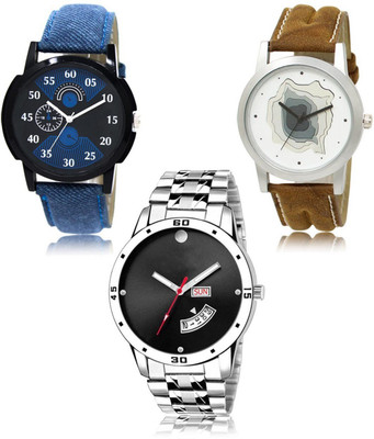 FERRIZZO New latest Designer Combo of 3 Analog Watch  - For Men