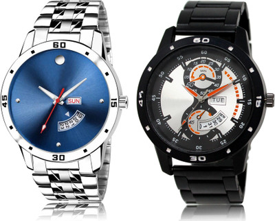 SWIFFIN New Latest Designer Combo of 2 Analog Watch  - For Men