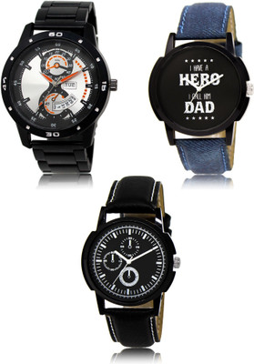 FERRIZZO New latest Designer Combo of 3 Analog Watch  - For Men