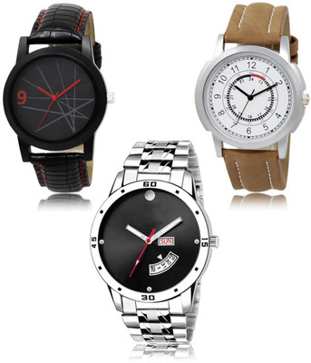 FERRIZZO New latest Designer Combo of 3 Analog Watch  - For Men