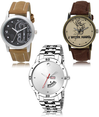 SWIFFIN New latest Designer Combo of 3 Analog Watch  - For Men