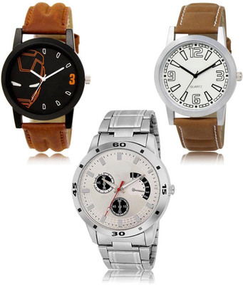 FERRIZZO New latest Designer Combo of 3 Analog Watch  - For Men