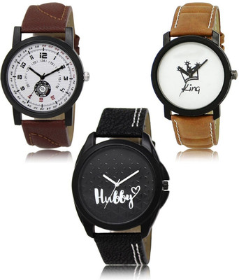 SWIFFIN New latest Designer Combo of 3 Analog Watch  - For Men