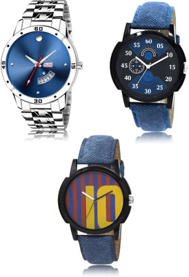 SWIFFIN New latest Designer Combo of 3 Analog Watch  - For Men