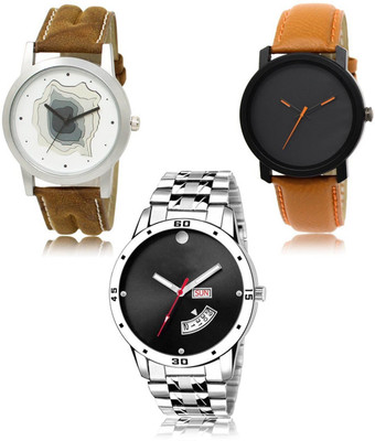 FERRIZZO New latest Designer Combo of 3 Analog Watch  - For Men