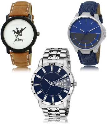 FERRIZZO New latest Designer Combo of 3 Analog Watch  - For Men