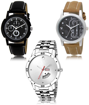SWIFFIN New latest Designer Combo of 3 Analog Watch  - For Men
