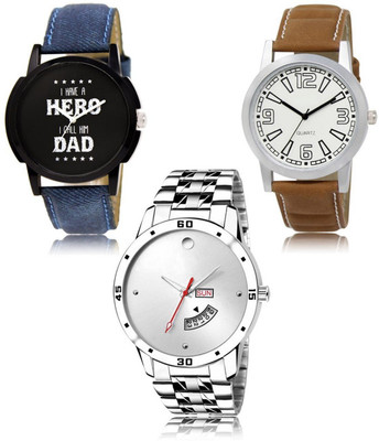 SWIFFIN New latest Designer Combo of 3 Analog Watch  - For Men