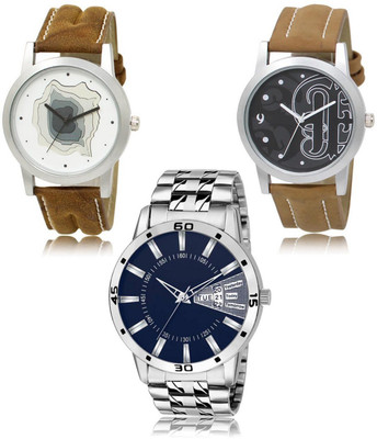 FERRIZZO New latest Designer Combo of 3 Analog Watch  - For Men