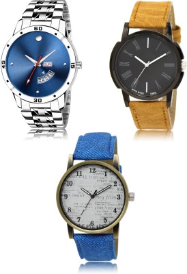 REMIXON New latest Designer Combo of 3 Analog Watch  - For Men