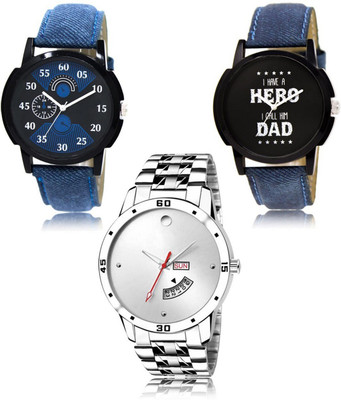 FERRIZZO New latest Designer Combo of 3 Analog Watch  - For Men