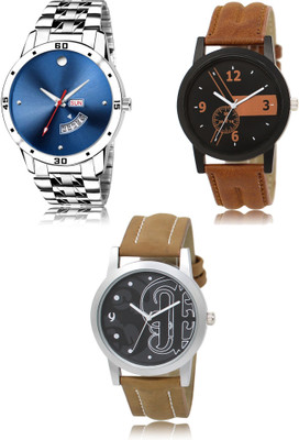FERRIZZO New latest Designer Combo of 3 Analog Watch  - For Men