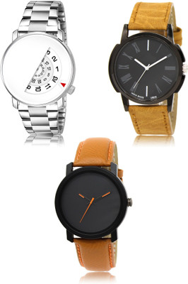 SWIFFIN New latest Designer Combo of 3 Analog Watch  - For Men
