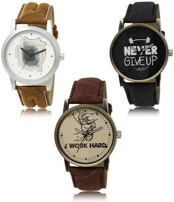 SWIFFIN New latest Designer Combo of 3 Analog Watch  - For Men