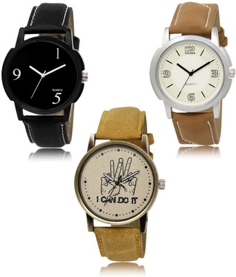 FERRIZZO New latest Designer Combo of 3 Analog Watch  - For Men
