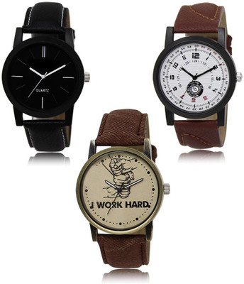 FERRIZZO New latest Designer Combo of 3 Analog Watch  - For Men