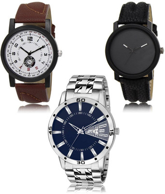 SWIFFIN New latest Designer Combo of 3 Analog Watch  - For Men