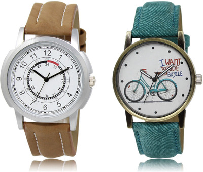 FERRIZZO New Latest Designer Combo of 2 Analog Watch  - For Couple