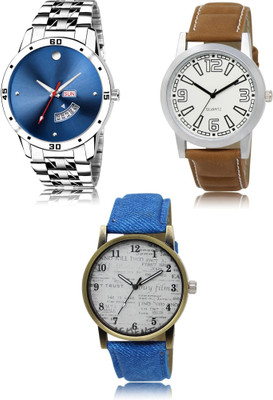 FERRIZZO New latest Designer Combo of 3 Analog Watch  - For Men