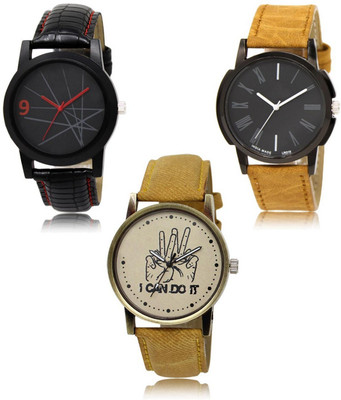 FERRIZZO New latest Designer Combo of 3 Analog Watch  - For Men
