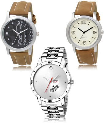 SWIFFIN New latest Designer Combo of 3 Analog Watch  - For Men