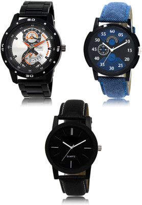 REMIXON New latest Designer Combo of 3 Analog Watch  - For Men