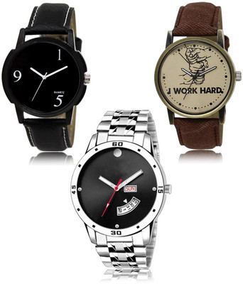 SWIFFIN New latest Designer Combo of 3 Analog Watch  - For Men