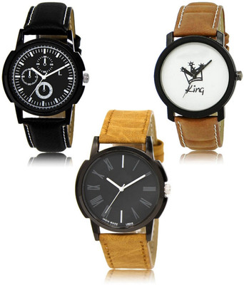 FERRIZZO New latest Designer Combo of 3 Analog Watch  - For Men