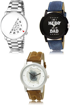 REMIXON New latest Designer Combo of 3 Analog Watch  - For Men
