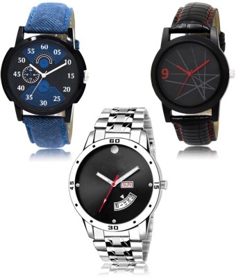 SWIFFIN New latest Designer Combo of 3 Analog Watch  - For Men